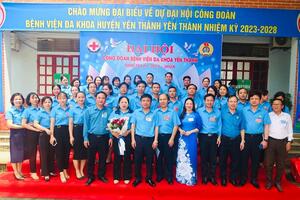 ĐẠI HỘI CÔNG ĐOÀN BỆNH VIỆN ĐA KHOA HUYỆN YÊN THÀNH NHIỆM KỲ 2023-2028